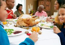 Family Celebrating Thanksgiving