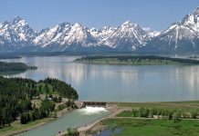 Jackson Lake hydroelectric generation dam