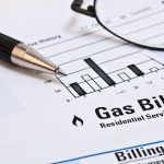 Monthly natural gas heating bill