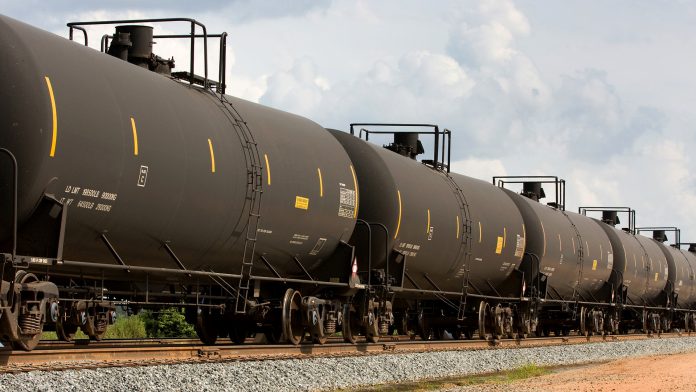 Rail transportation tanker car Rail transportation tanker car