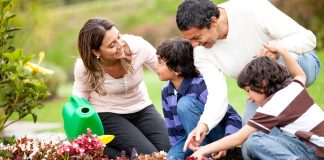 Family gardening