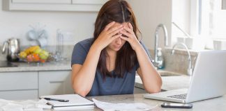 Woman stressed over bills