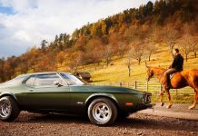 Classic Car and Horse in Kentucky