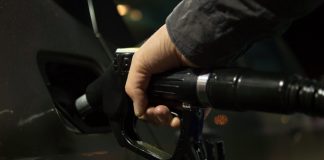Person at Gas Station