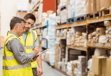 Workers in a warehouse