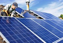 Solar panel installation